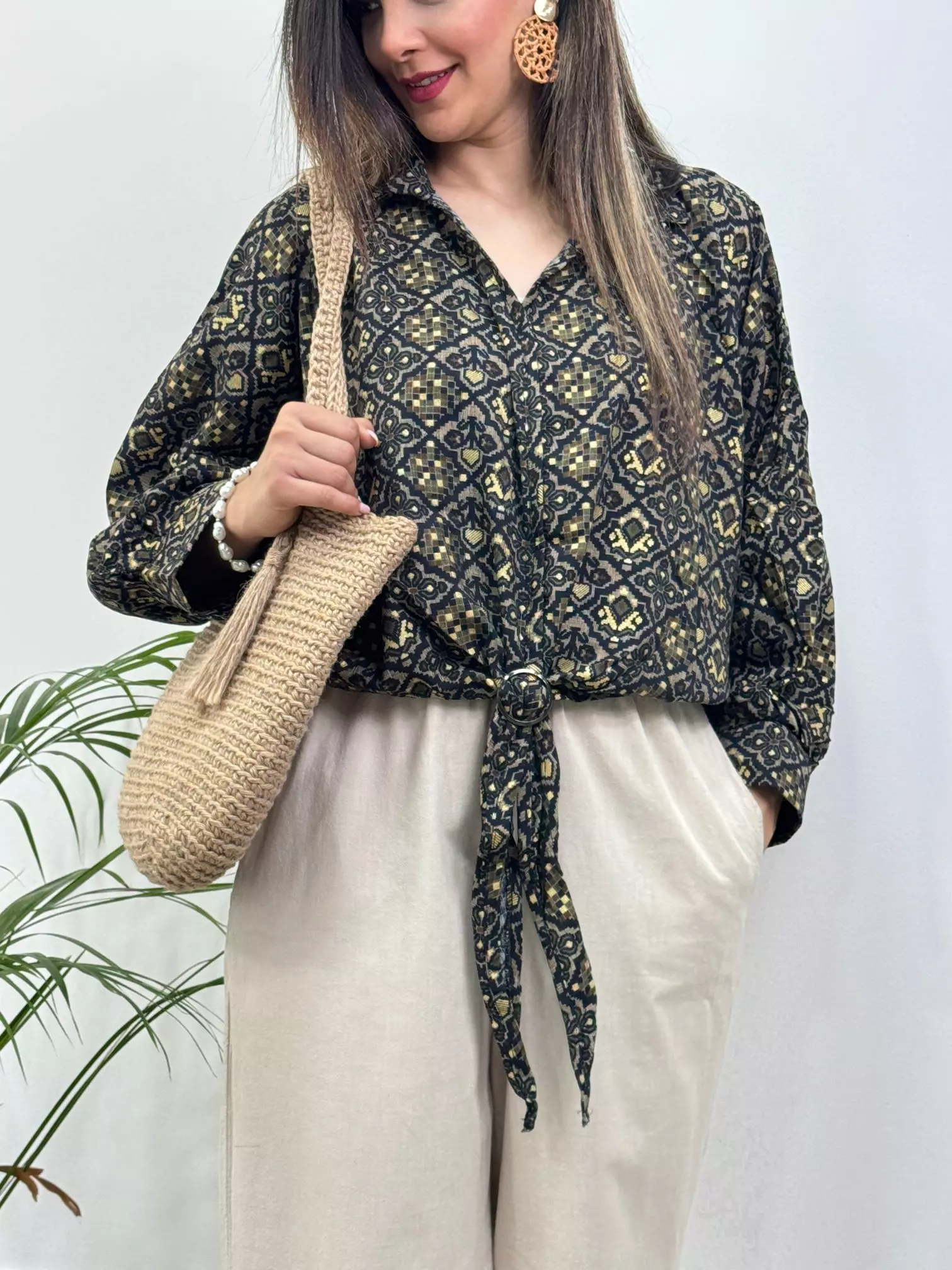 شومیز گره ای باتیک